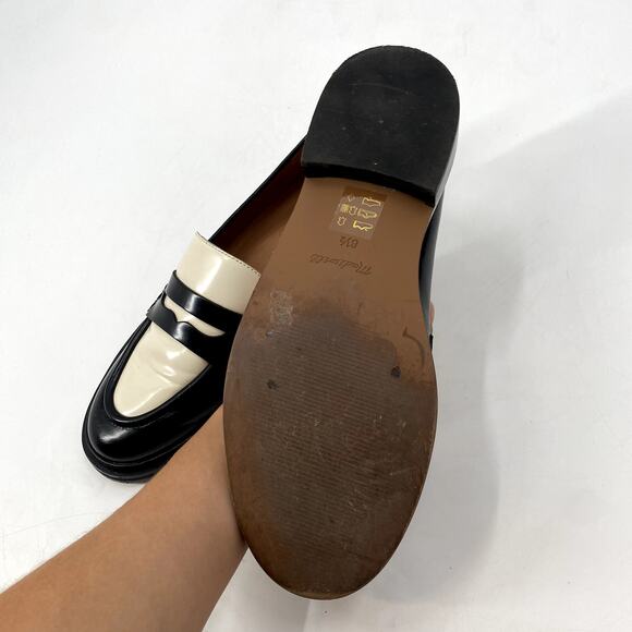 madewell black and white Oxford penny loafers - Picture 6 of 6